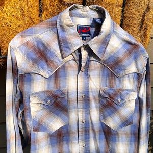 ROPER Snap Button Western Shirt, Medium